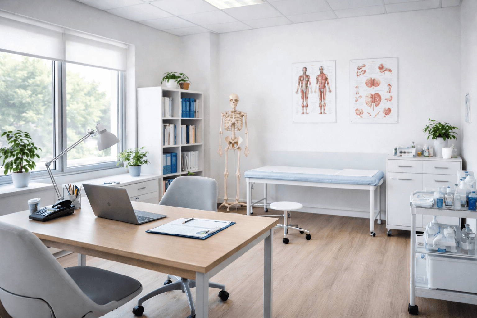 Cabinet dans un espace de coworking médical 